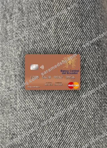 Sao Tome and Principe Banco Ecuador mastercard photolook front